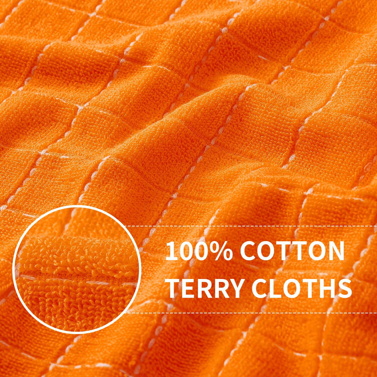 100% Cotton Terry Kitchen Towels (6 Count)