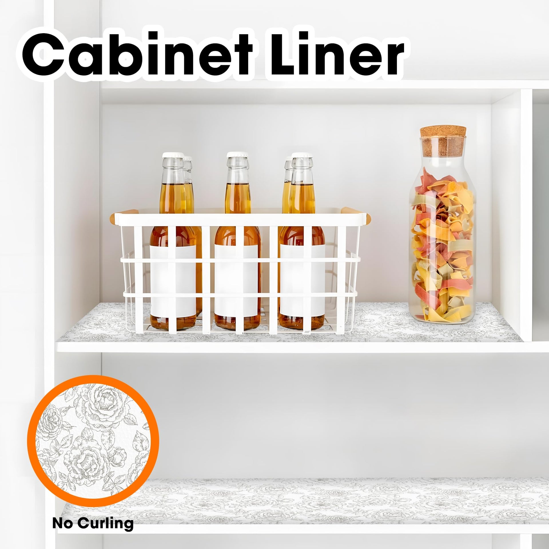 Drawer and Shelf Liner for Kitchen Cabinets Non