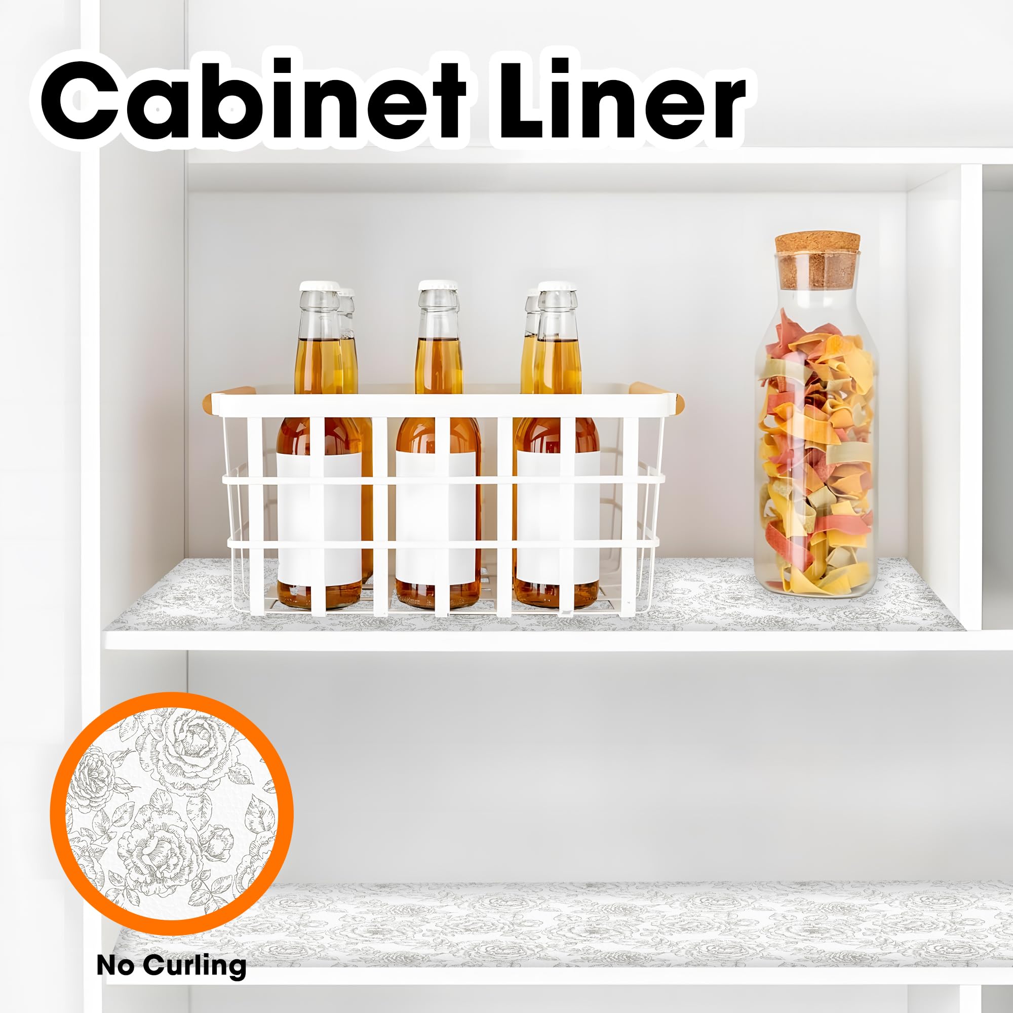 Drawer and Shelf Liner for Kitchen Cabinets Non