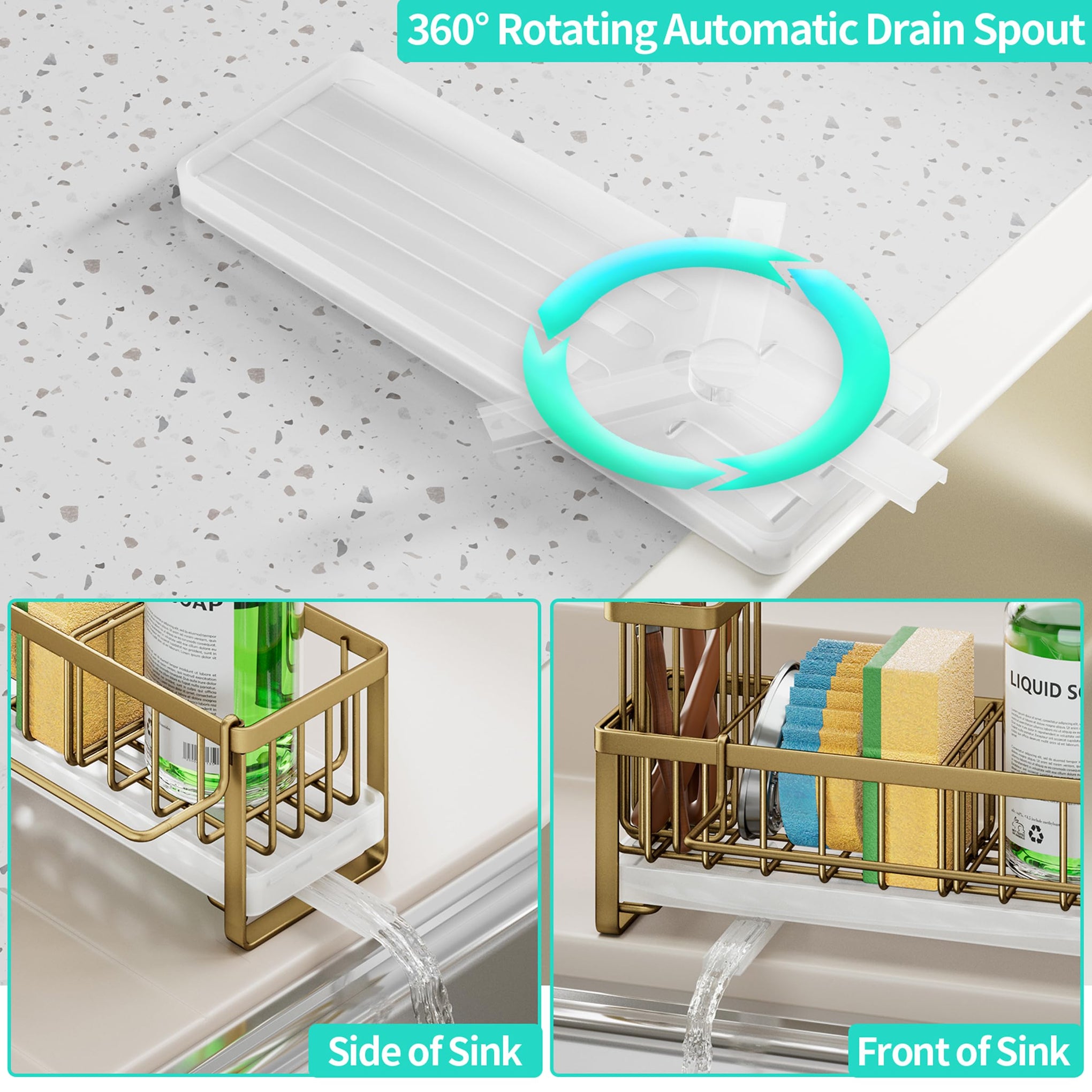 Sponge Holder for Kitchen Sink