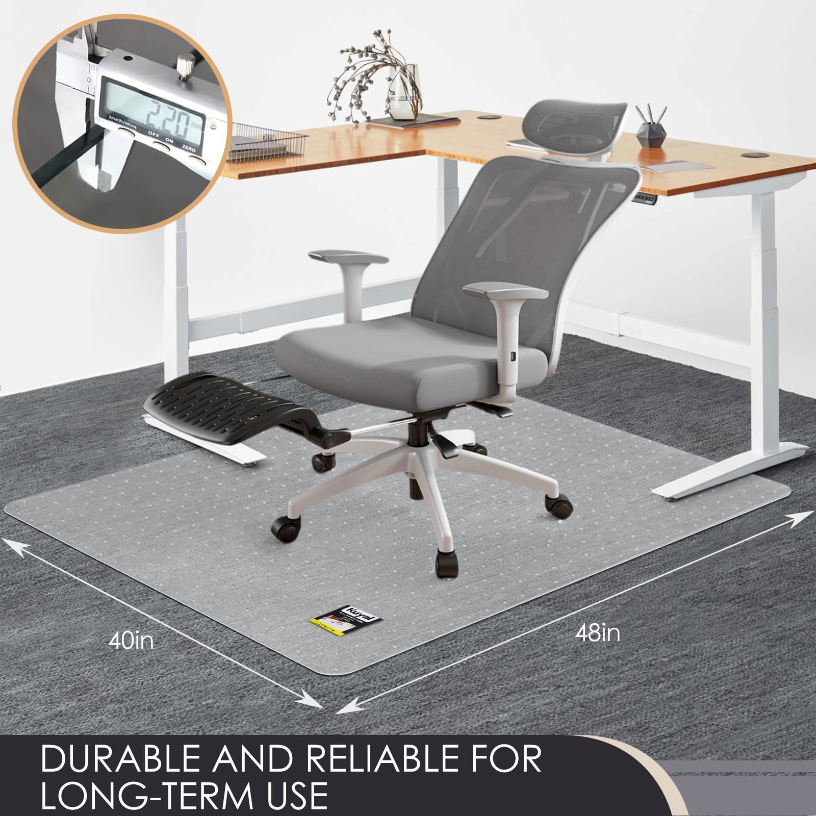 Office Chair Mat for Carpet (2 Count)
