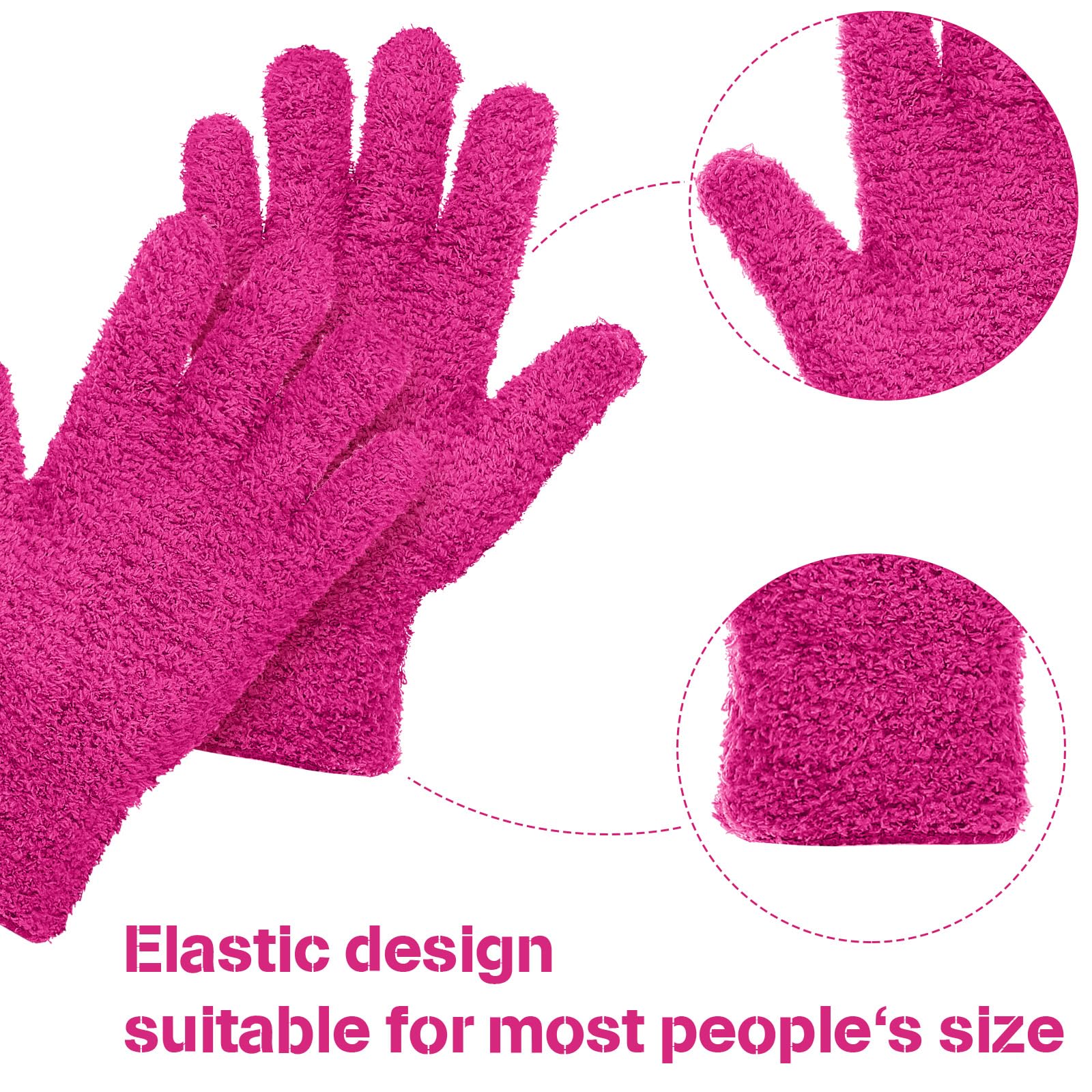 2 Pairs Microfiber Gloves for Plants