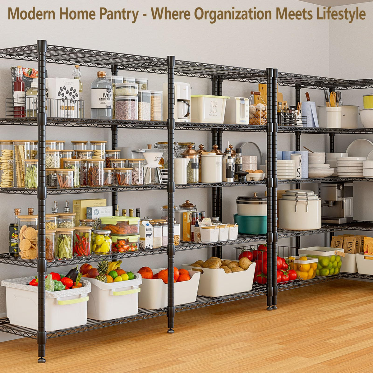 72" W Wire Rack Shelving