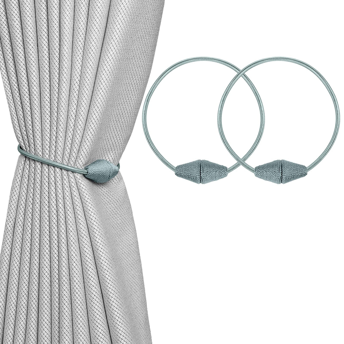 2 PCS Magnetic Curtain Tiebacks (2 Count)