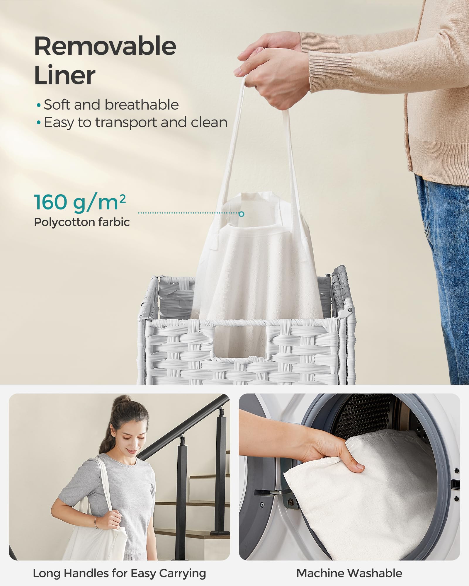 Laundry Hamper with Lid