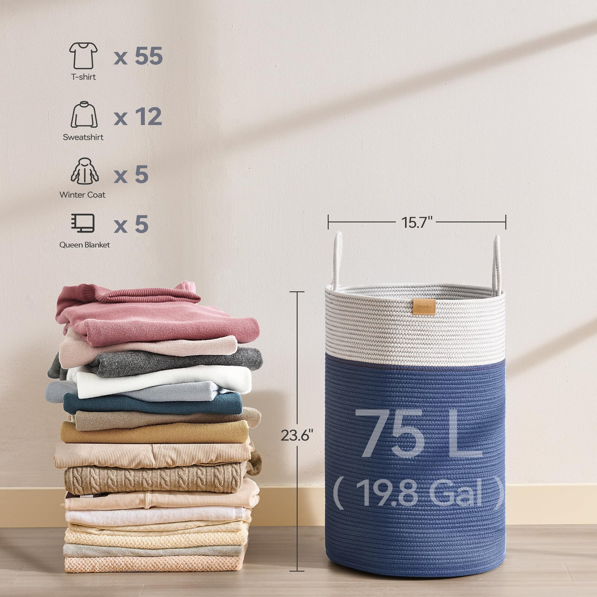 Laundry Hamper 75L