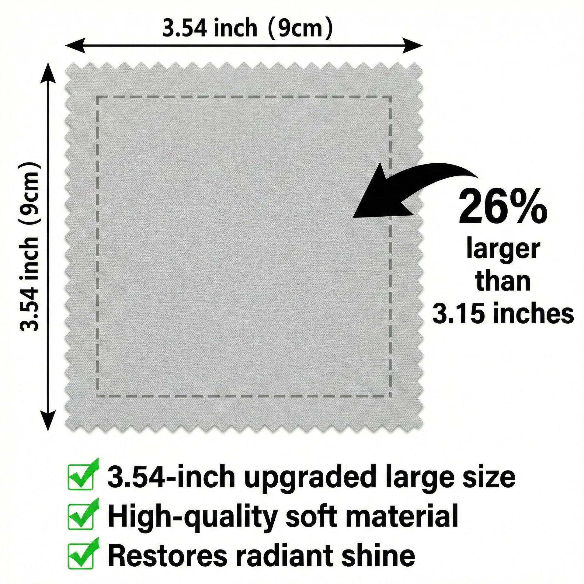 50 Pieces Jewelry Cleaning Cloths Polishing Cloths Sterling Silver