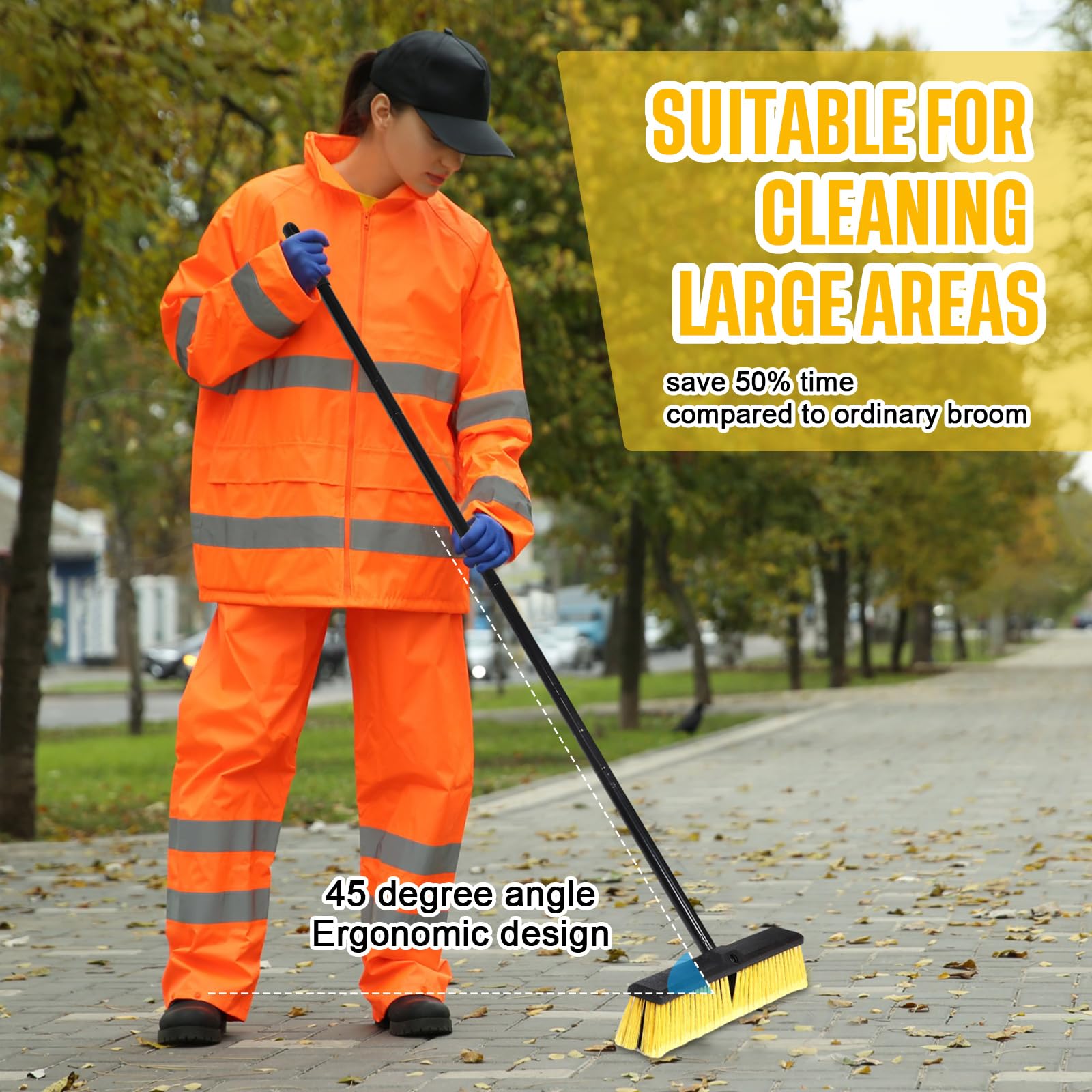 10 Pack 18 Inches Push Broom Outdoor