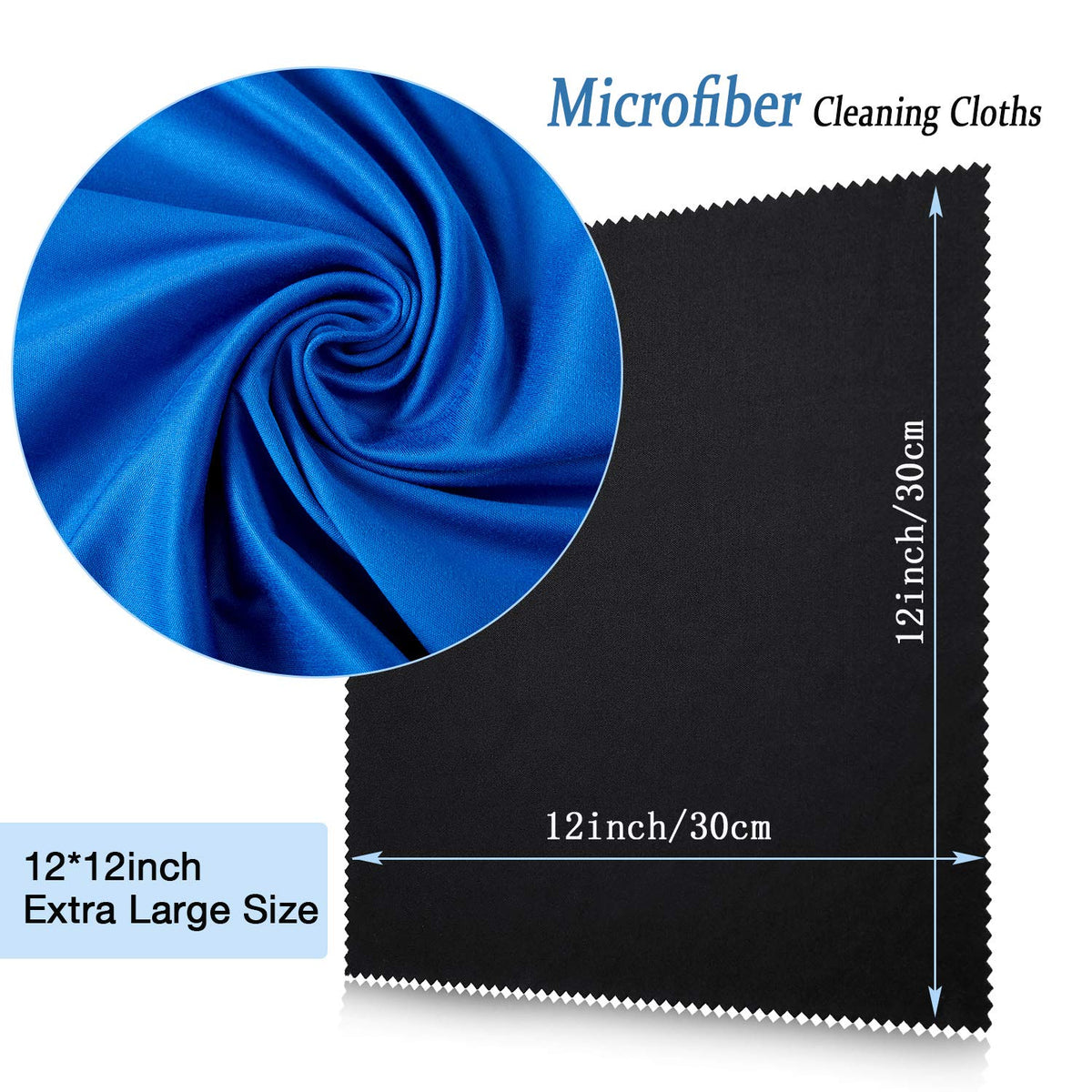 12 Pack Microfiber Cleaning Cloth (12 Count)