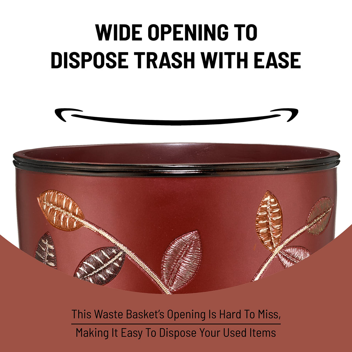 Decorative Trash Can for Bathroom