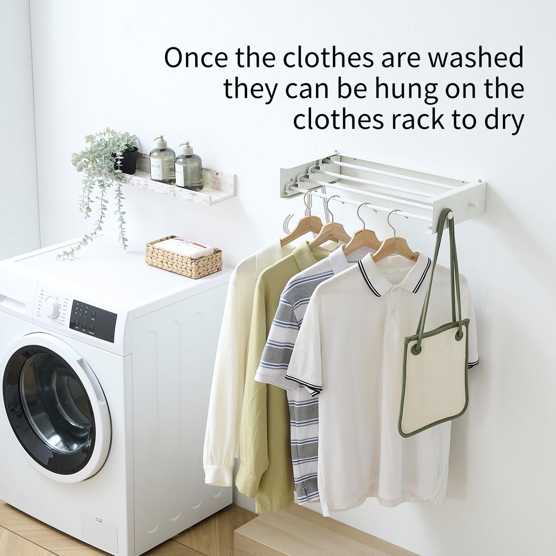 Wall Mounted Clothes Drying Rack