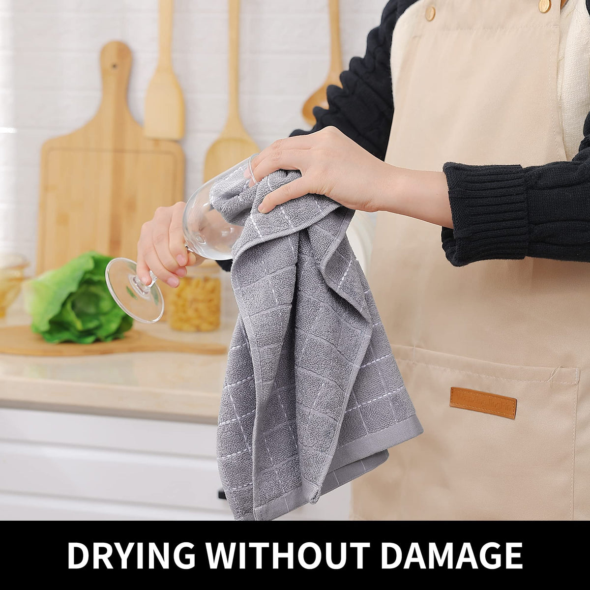 100% Cotton Terry Kitchen Towels (8 Count)