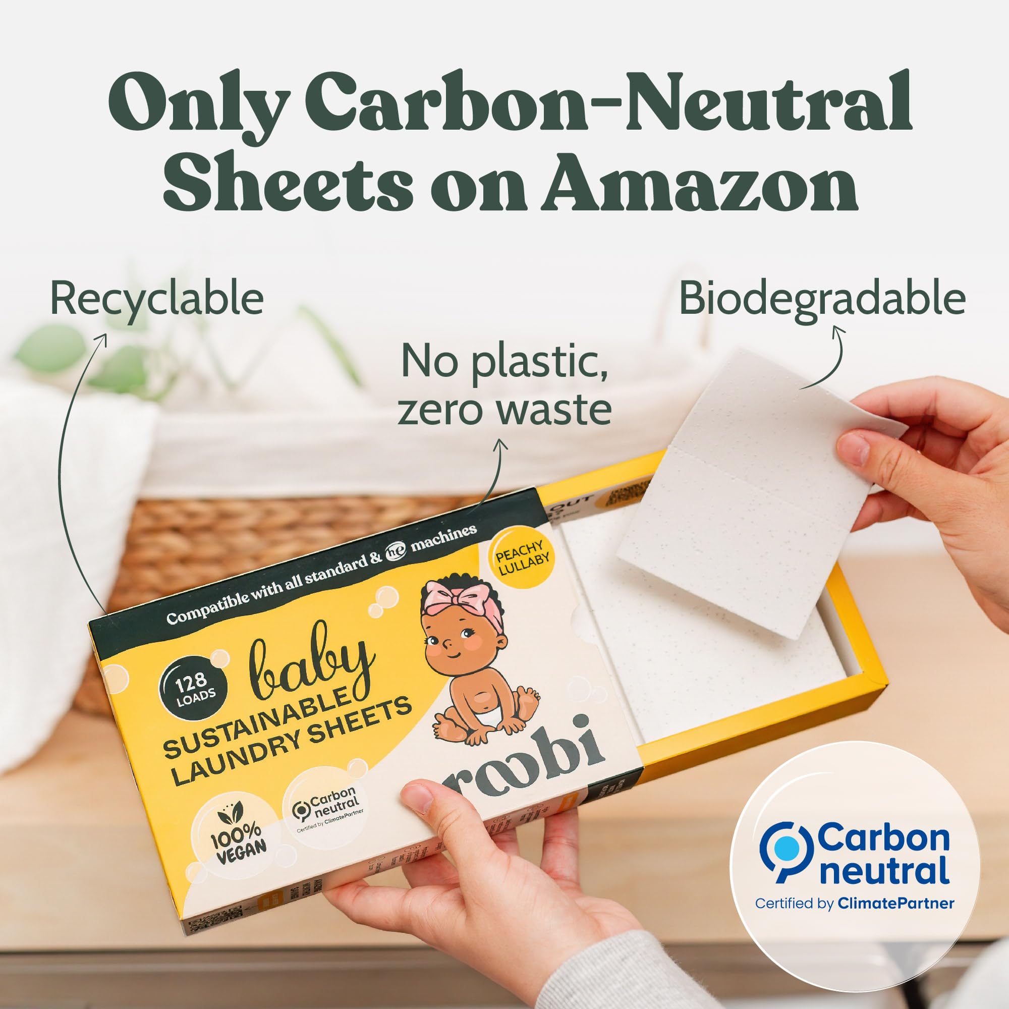 Baby Laundry Detergent Sheets (128 Count)