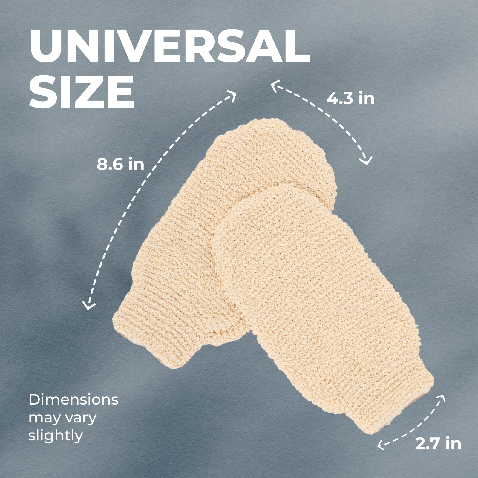 Natural Shower Mitts (2 Count)