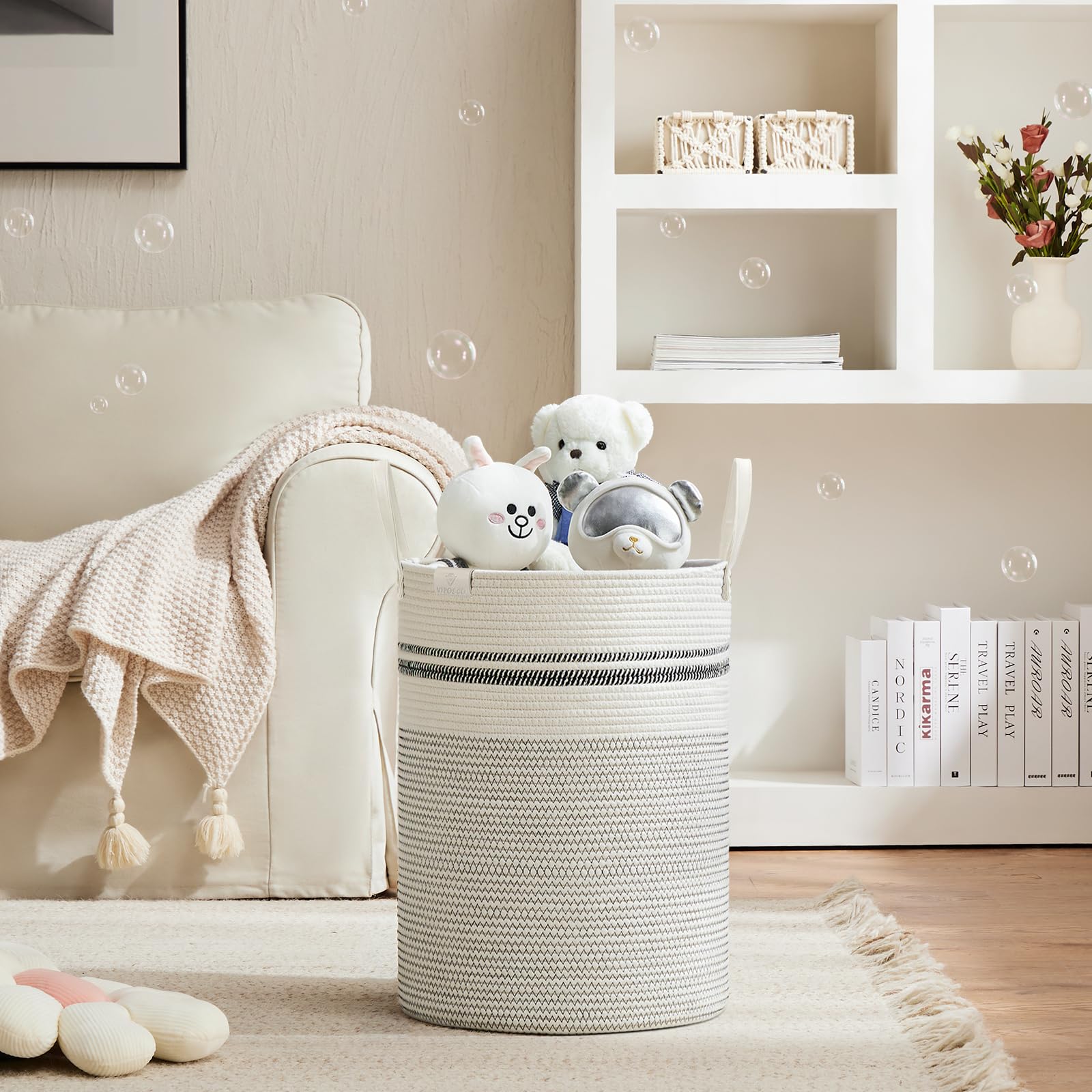 58L Tall Woven Rope Laundry Hamper (1961.2133 Fl Oz) - ModHome Supplies
