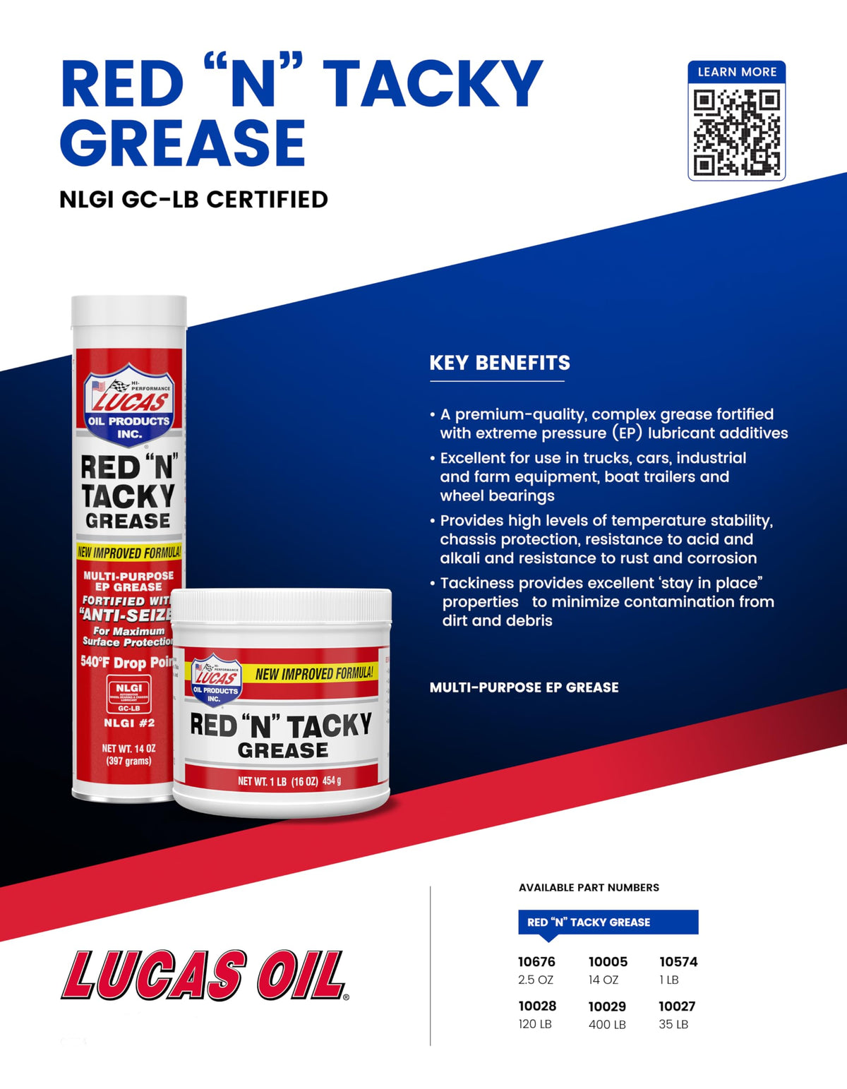 10574 Red "N" Tacky Grease