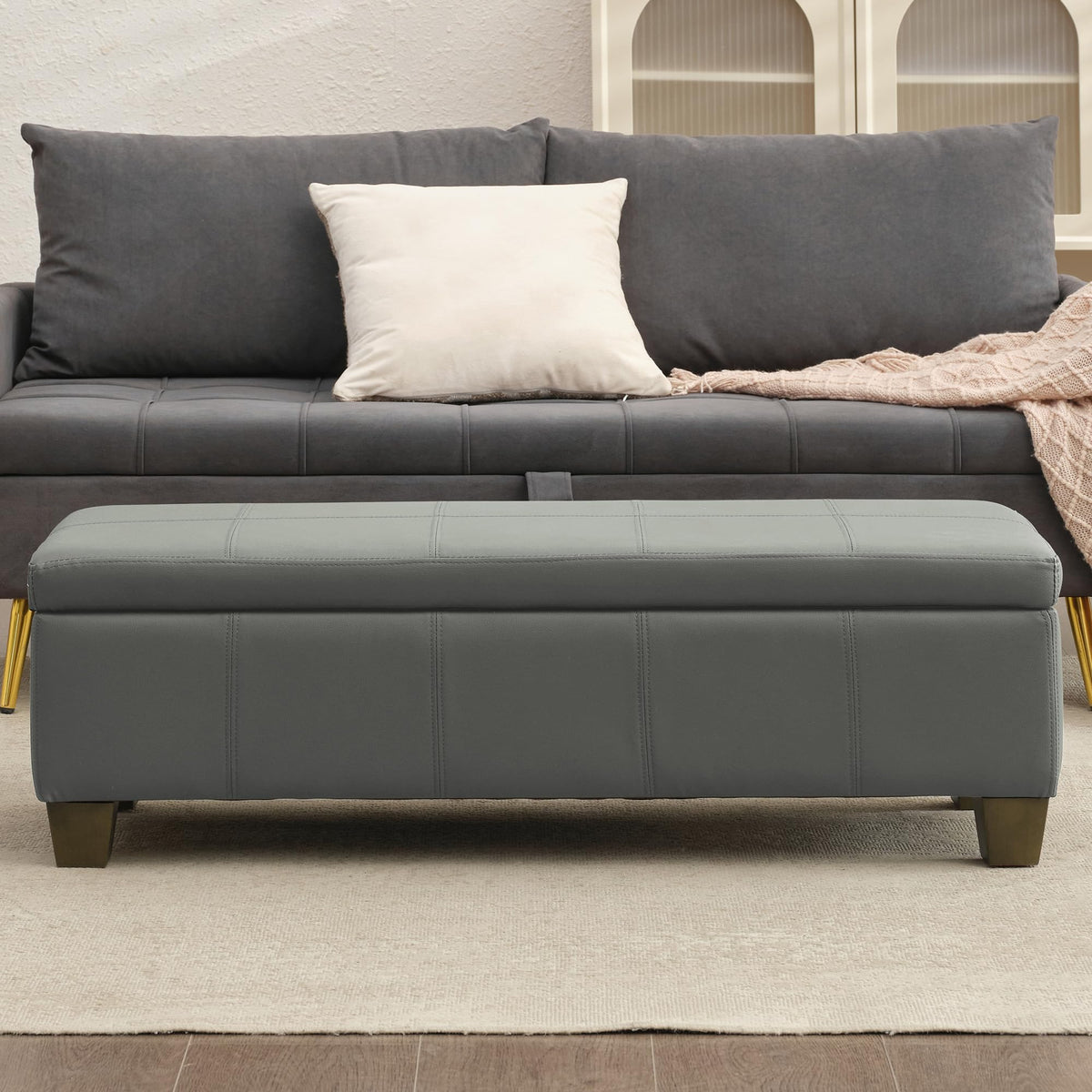 51 Inch Storage Ottoman