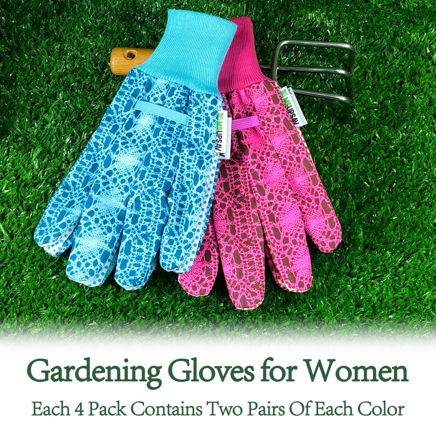 4 Pairs Gardening Gloves