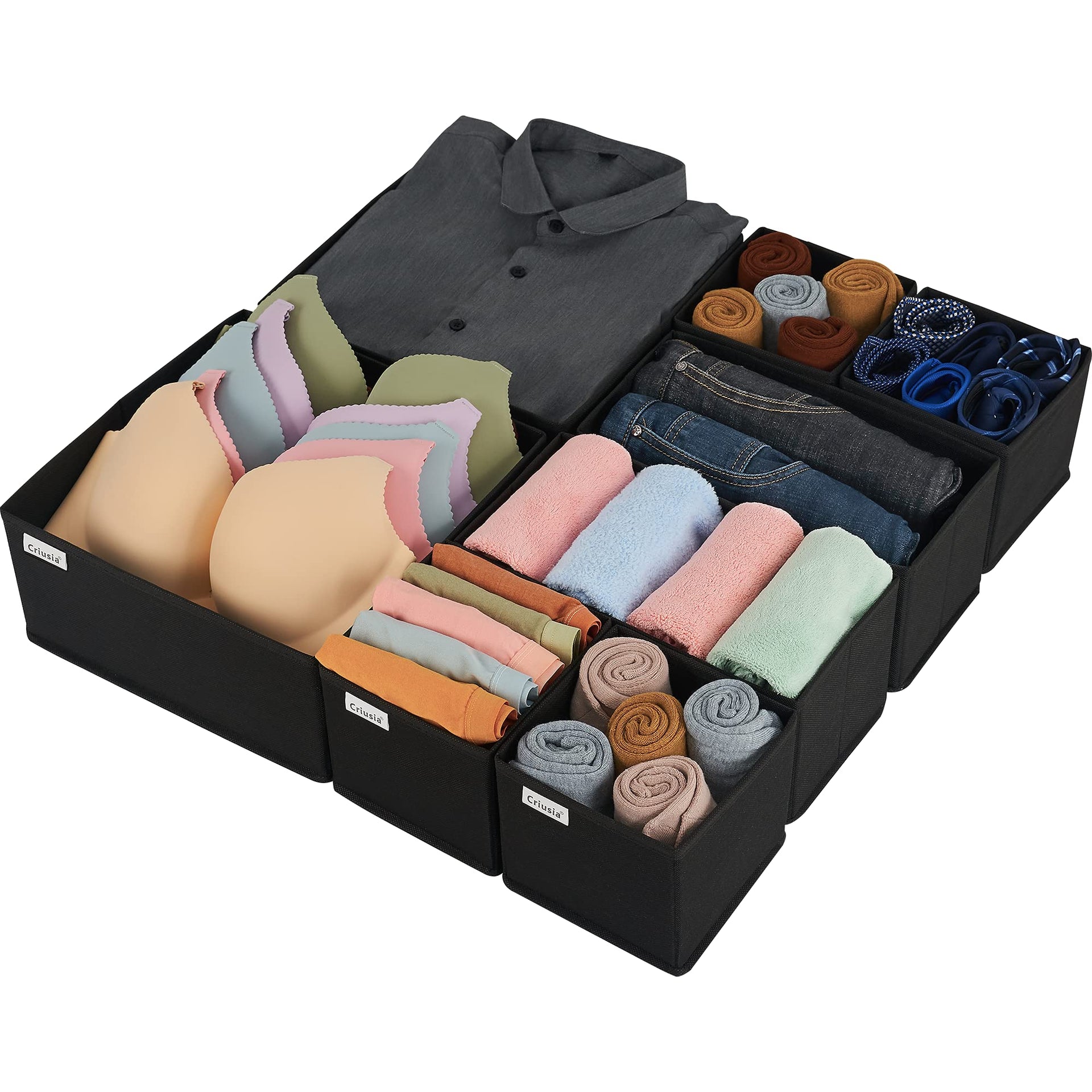 Drawer Organizer Clothes (8 Count)
