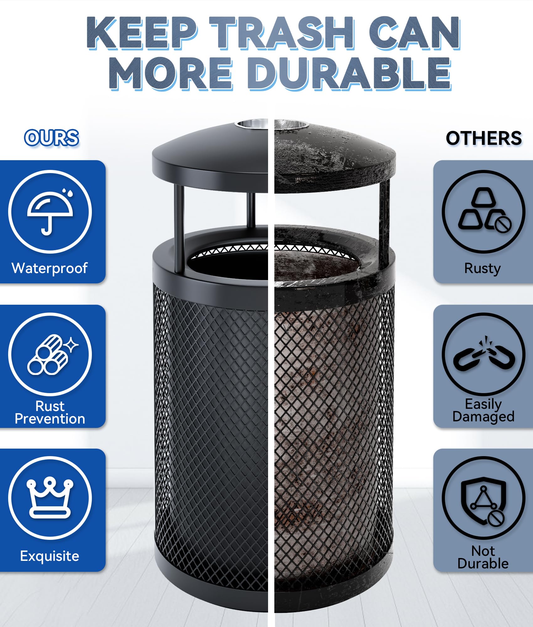 Outdoor Trash Can Commercial