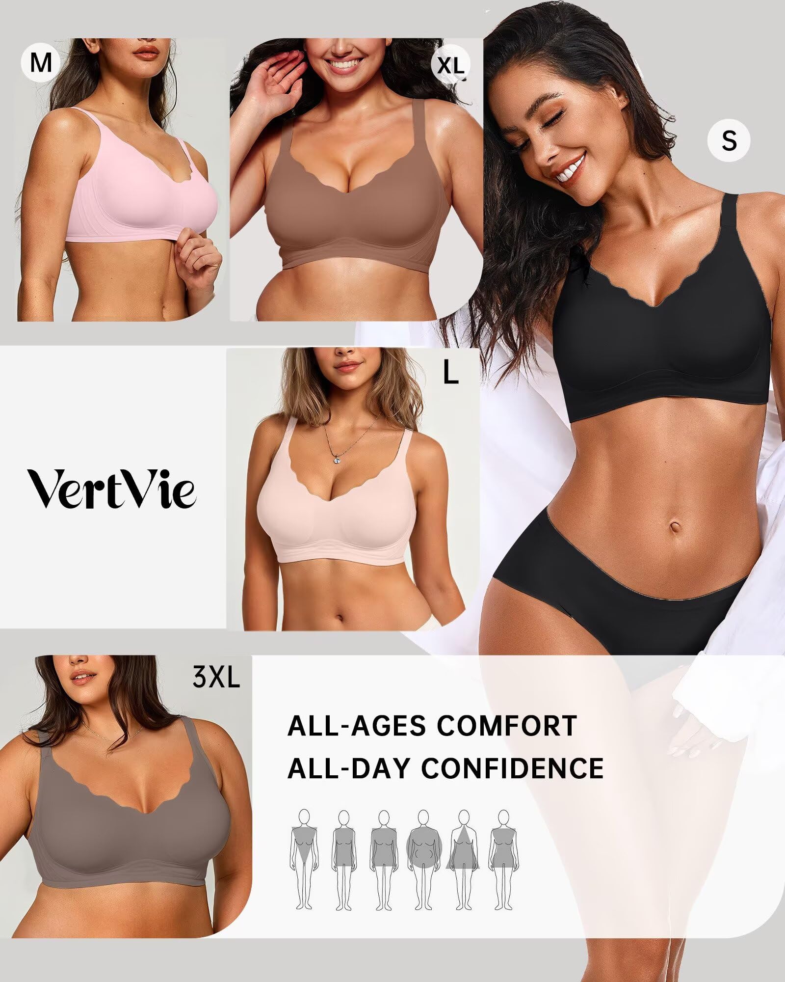 Seamless Jelly Bra No Underwire Supportive Bralette