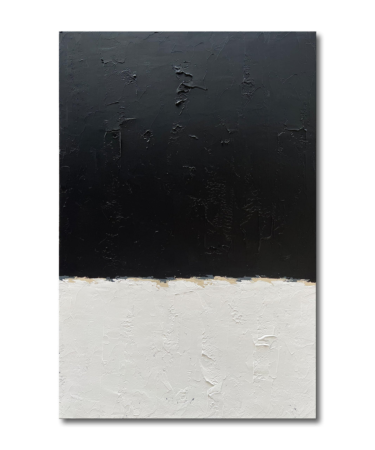 Art Hand painted black and white wall art
