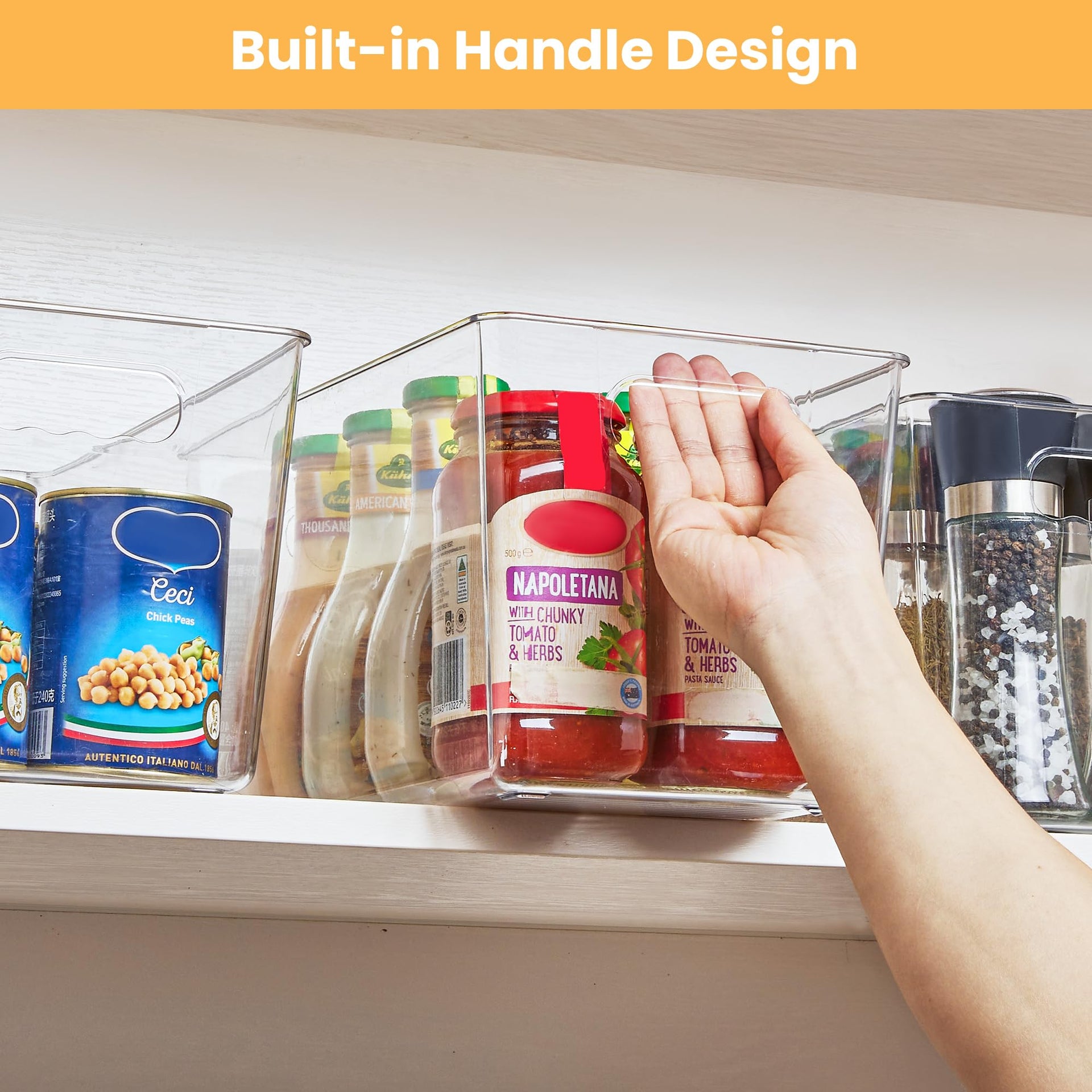 4 Pack Clear Storage Bins (4 Count)