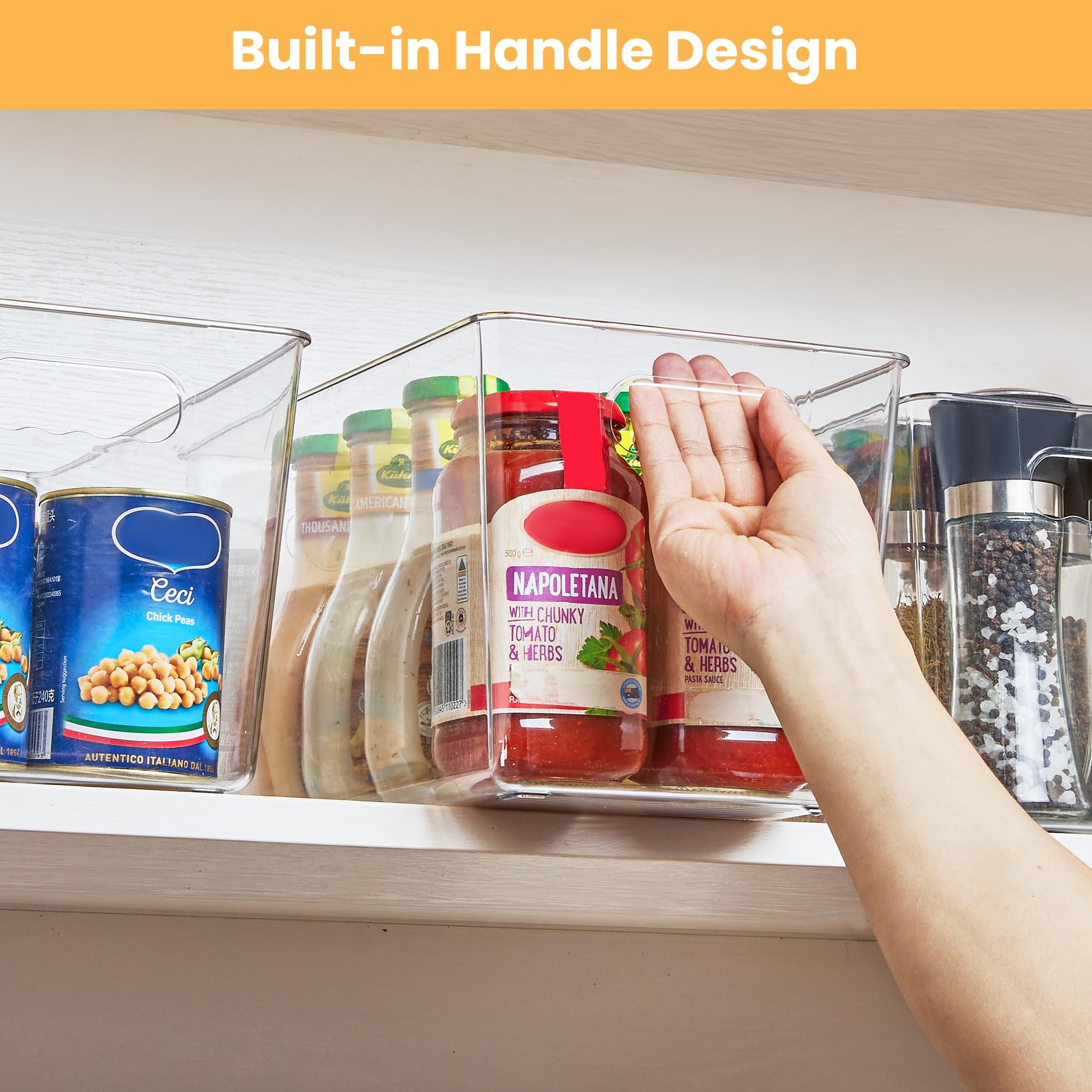 10 Pack Clear Storage Bins (10 Count)