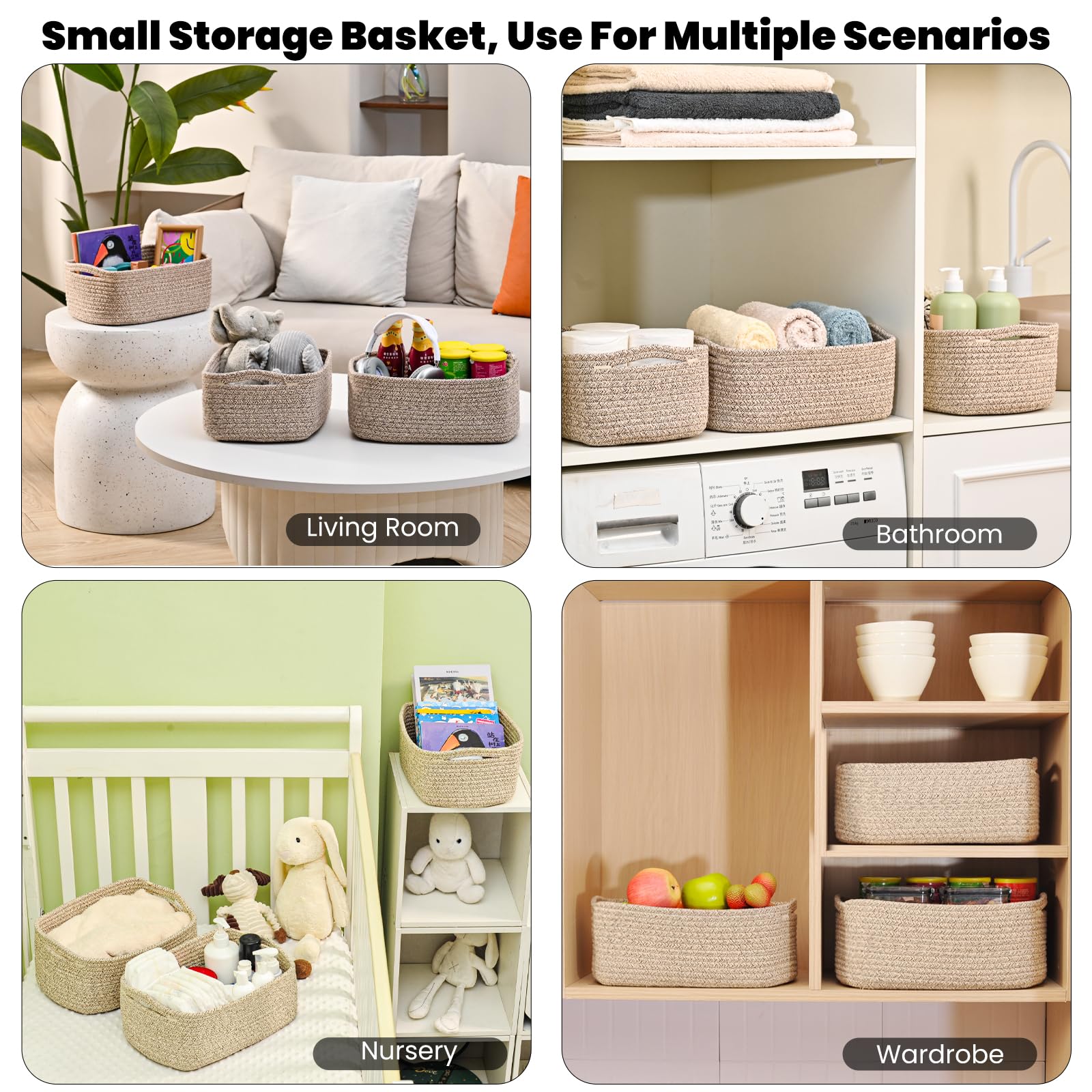 Small Baskets for Organizing (3 Count)