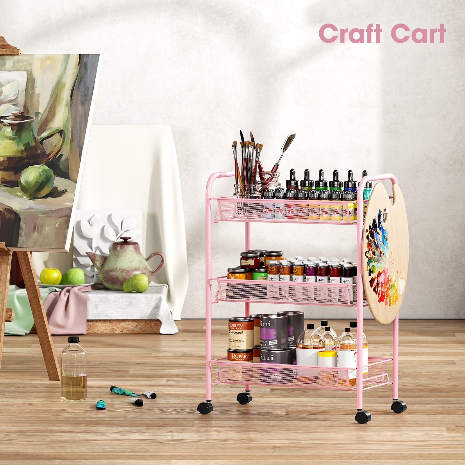 3 Tier Rolling Cart