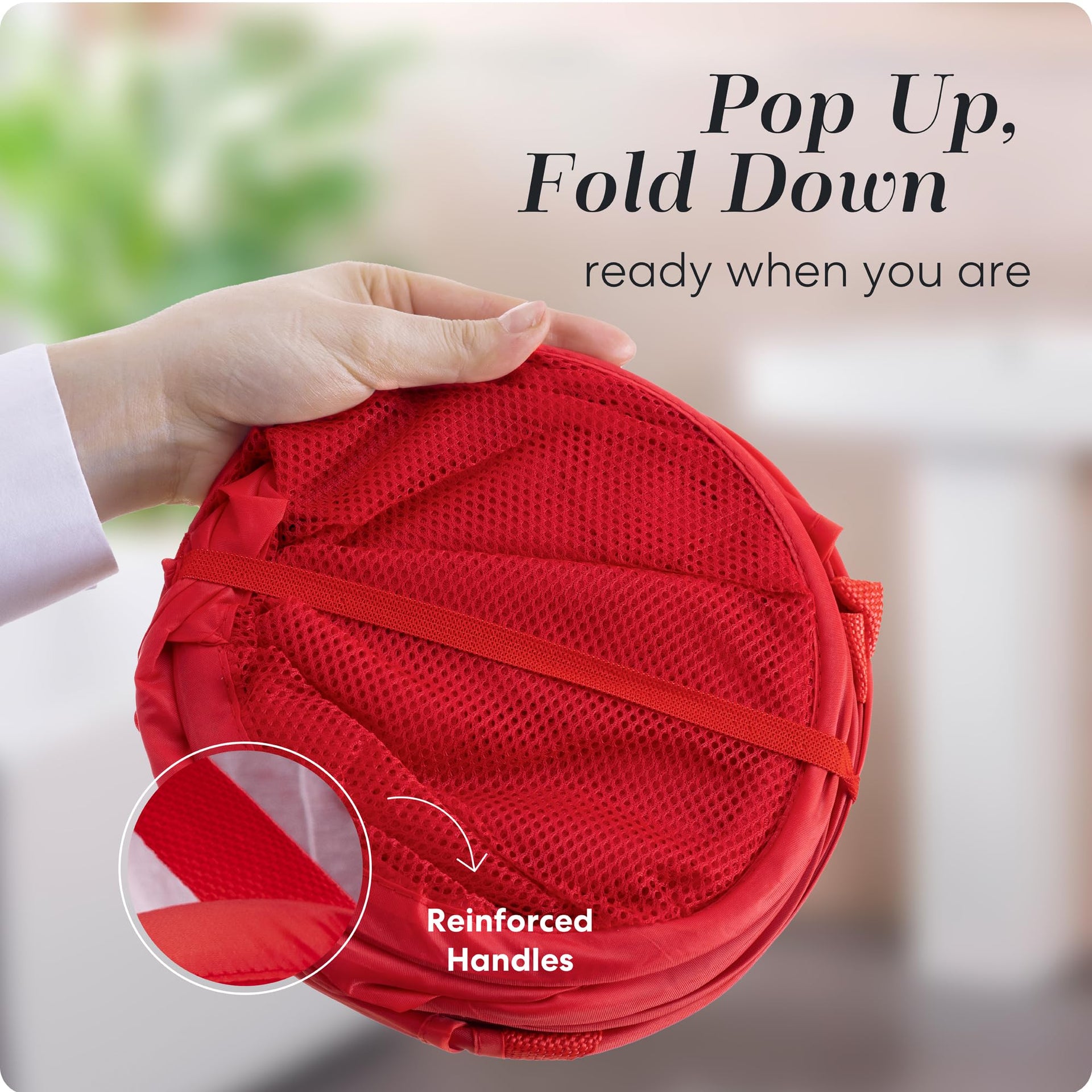 Collapsible Mesh Pop Up Laundry Hamper 2 (2 Count)
