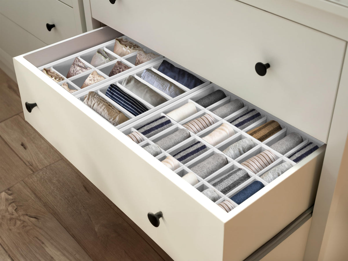 4 Pack Drawer Organizer Set for Underwear (4 Count)