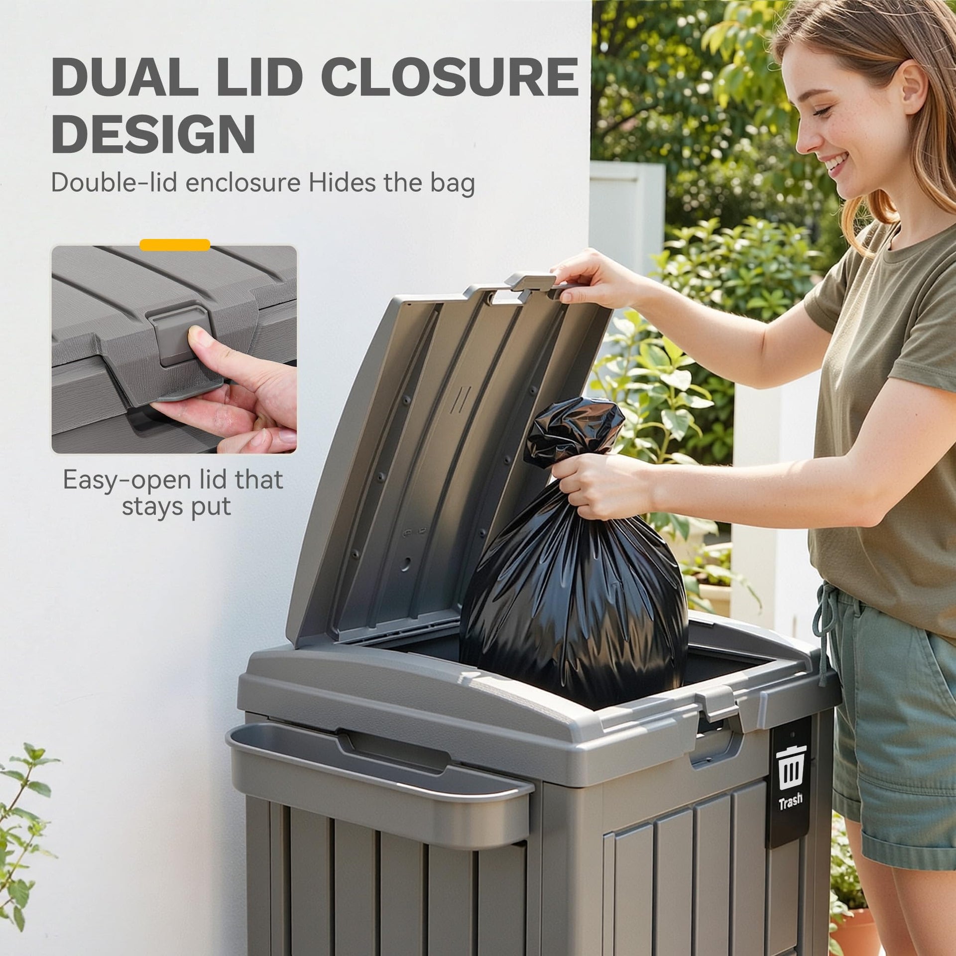 38 Gallon Outdoor Trash Can