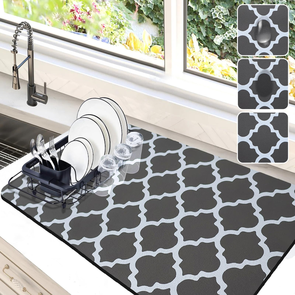 Dish Drying Mat for Kitchen Counter