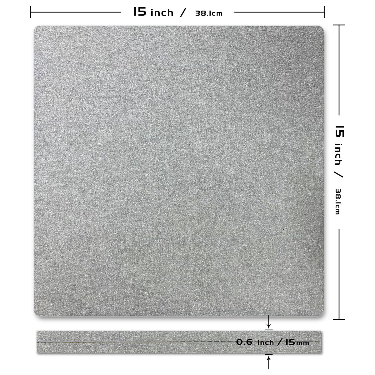 15" x 15" Heat Press Mat for Cricut Easypress Both Sides Applicable