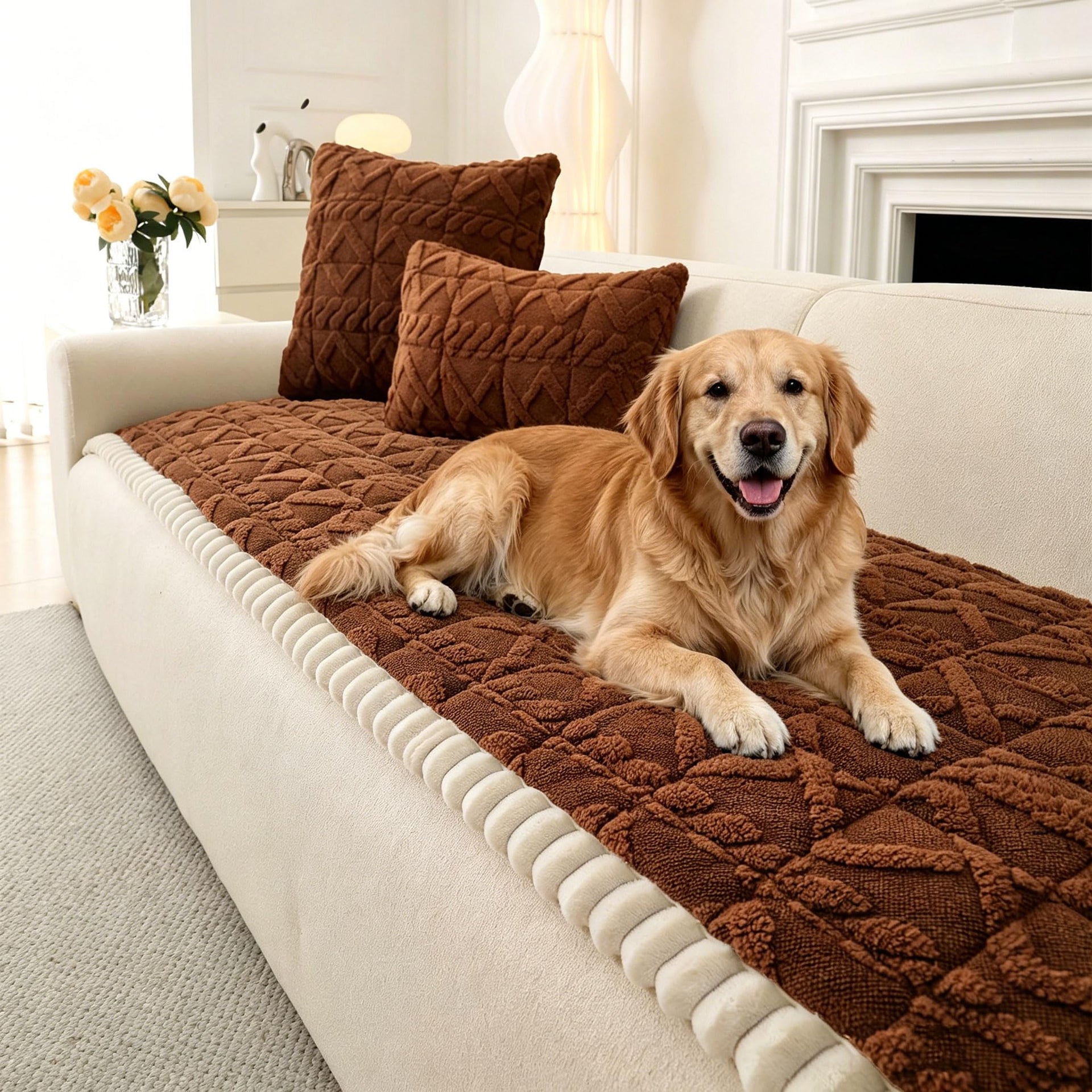 All Season Couch Cover for Dogs Washable (3 Ounce)