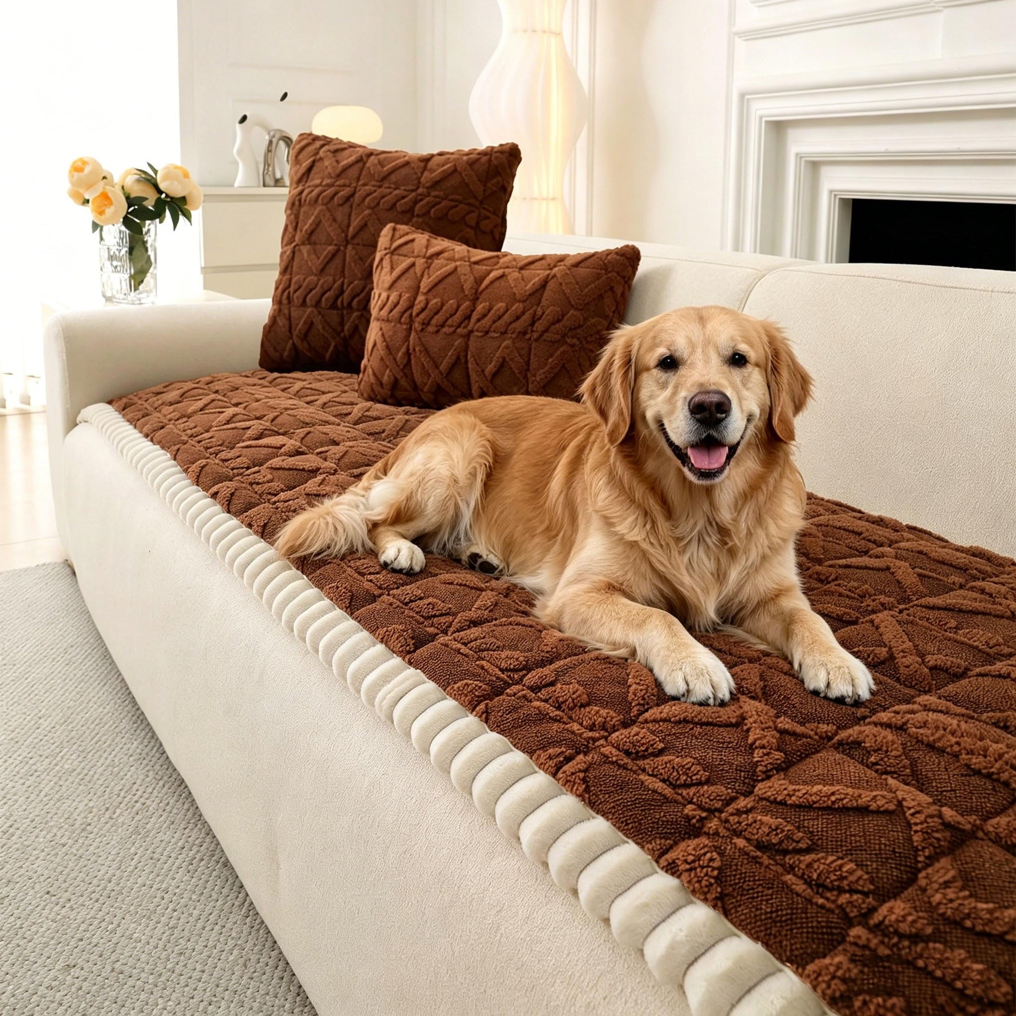 Sofa Covers for 3 Cushion Couch Washable (3 Ounce)