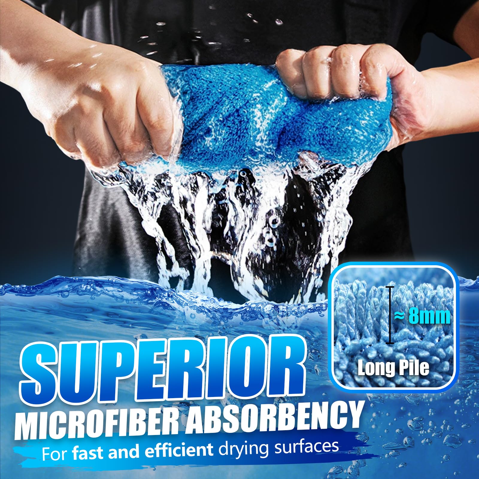 Microfiber Towels Cars Wash Drying Cleaning Cloth (300 Count)
