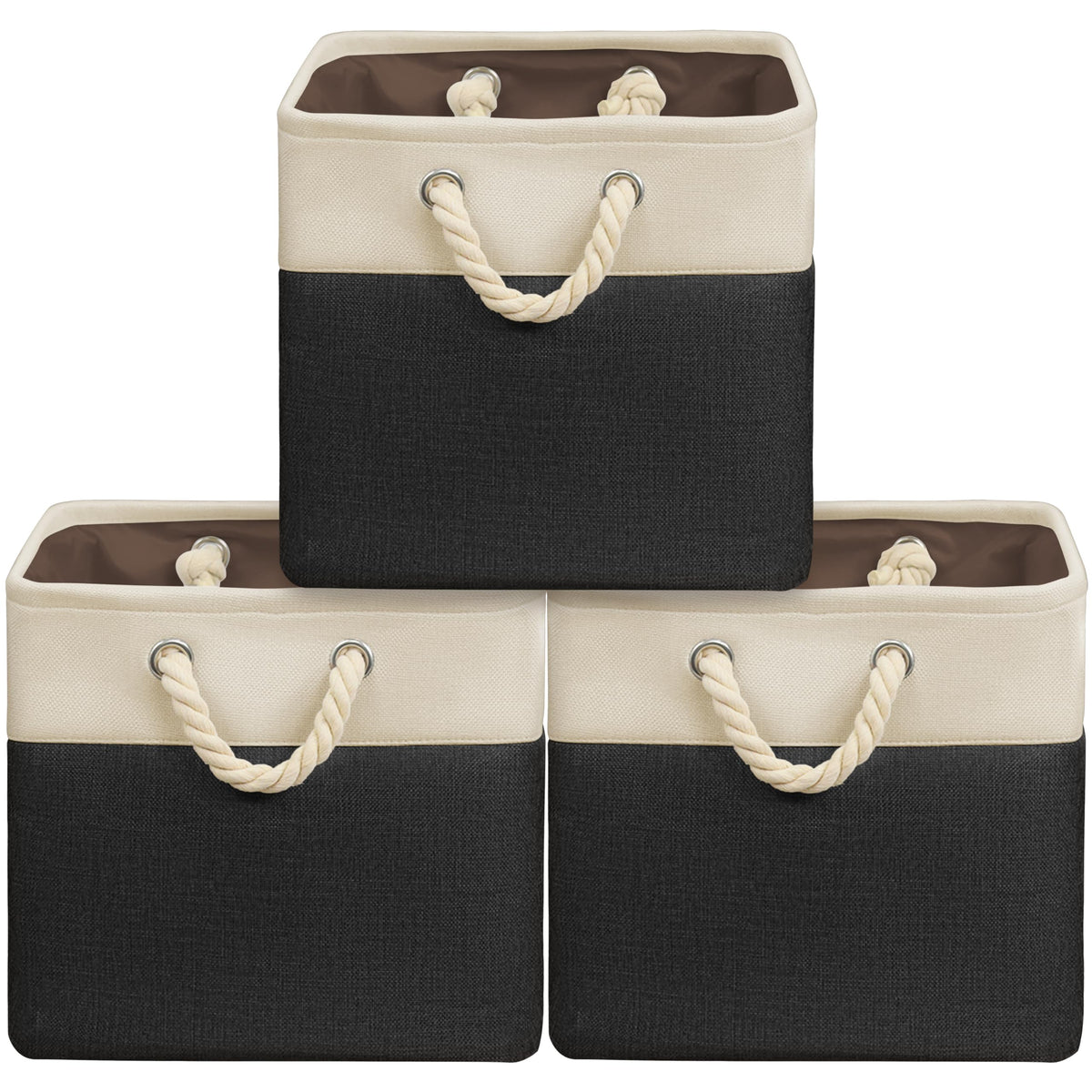 13" x 13" Large Fabric Storage Cubes (3 Count)
