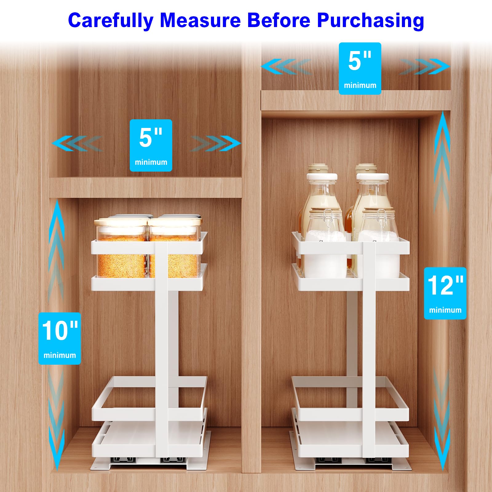 Pull Out Spice Rack Organizer for Cabinet