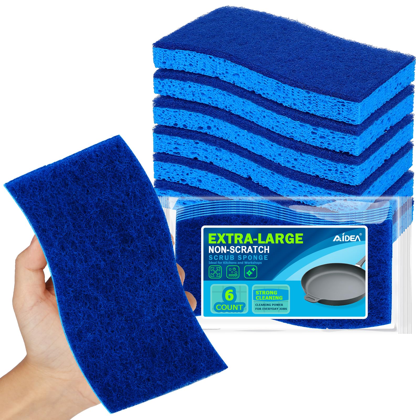 XL Sponges Kitchen 6Count (6 Count)