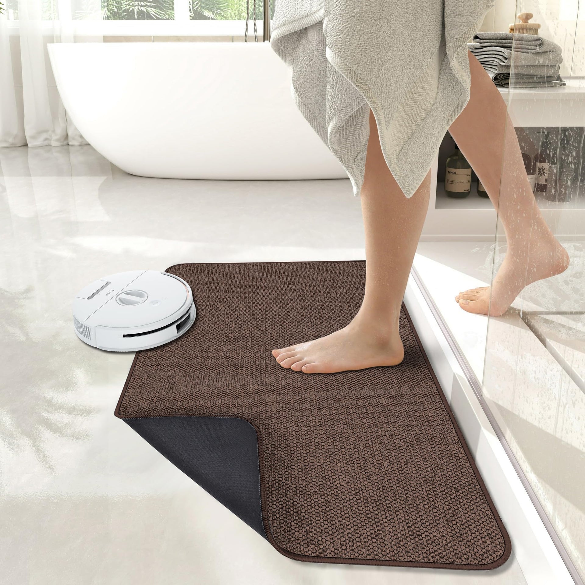 Bath Mat Ultra Thin Bathroom Rugs (6.3826 Sq Ft)