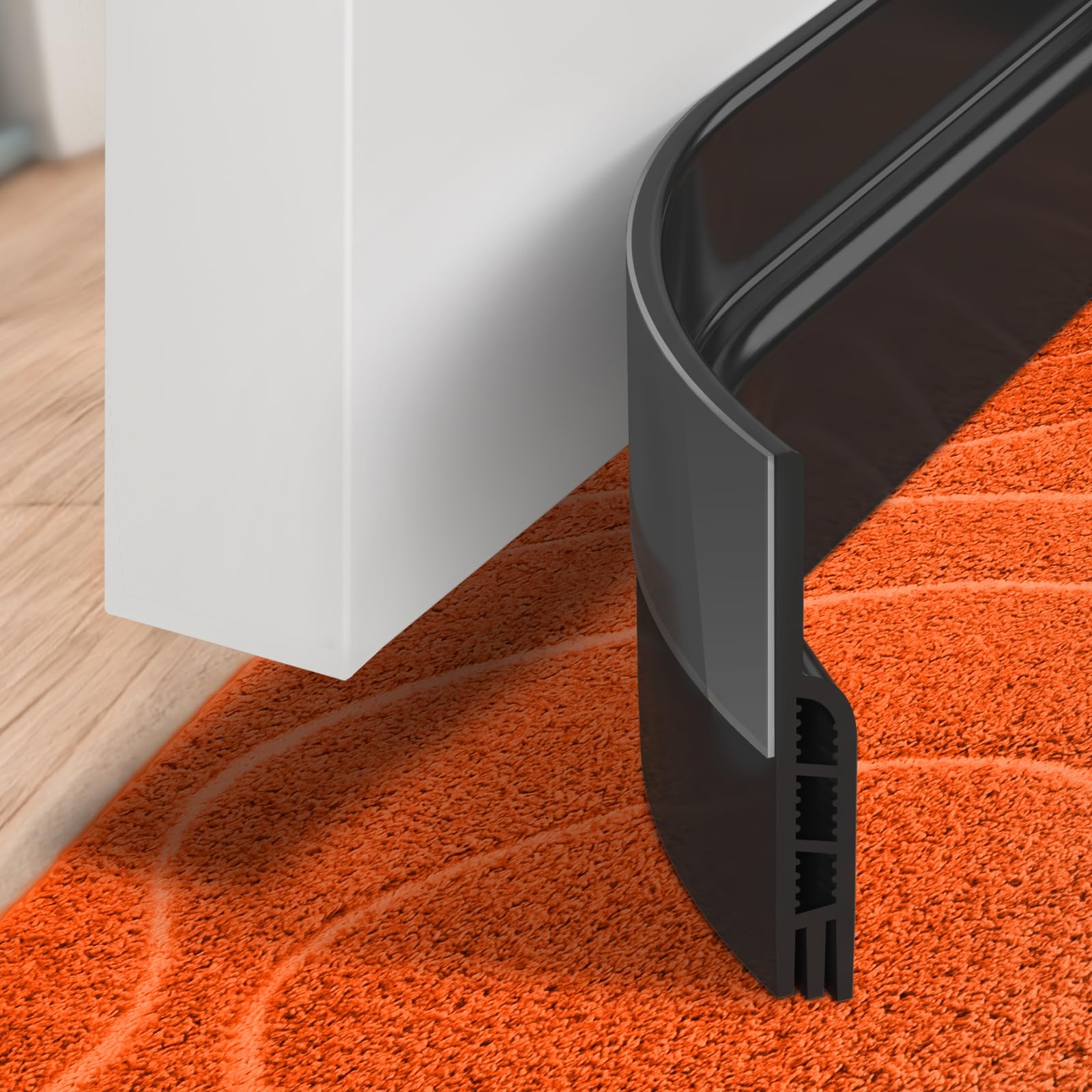 Under Door Draft Stopper 41inch Weather Stripping Door Seal