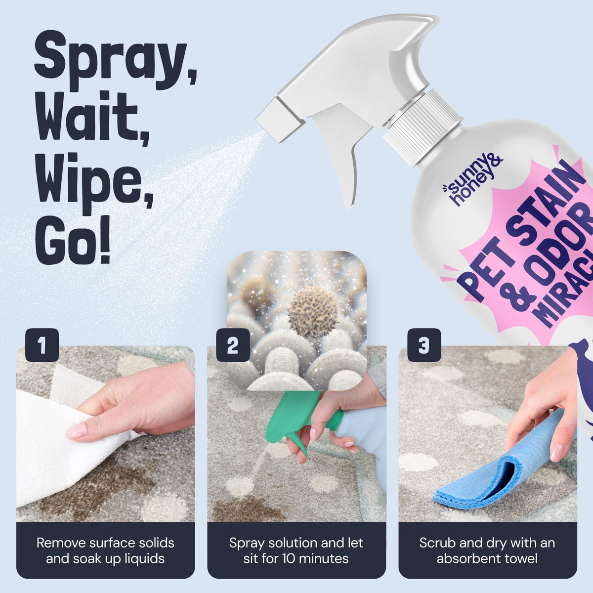 Pet Stain and Odor Remover for Carpets (128 Fl Oz)