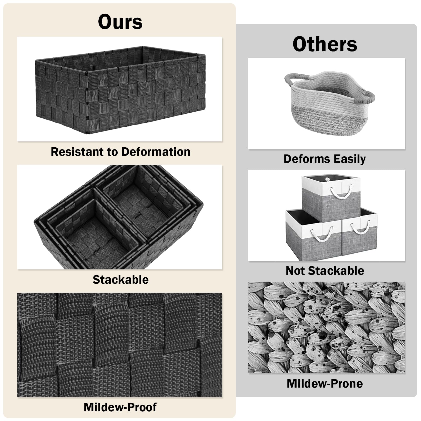 Storage Baskets (6 Count)