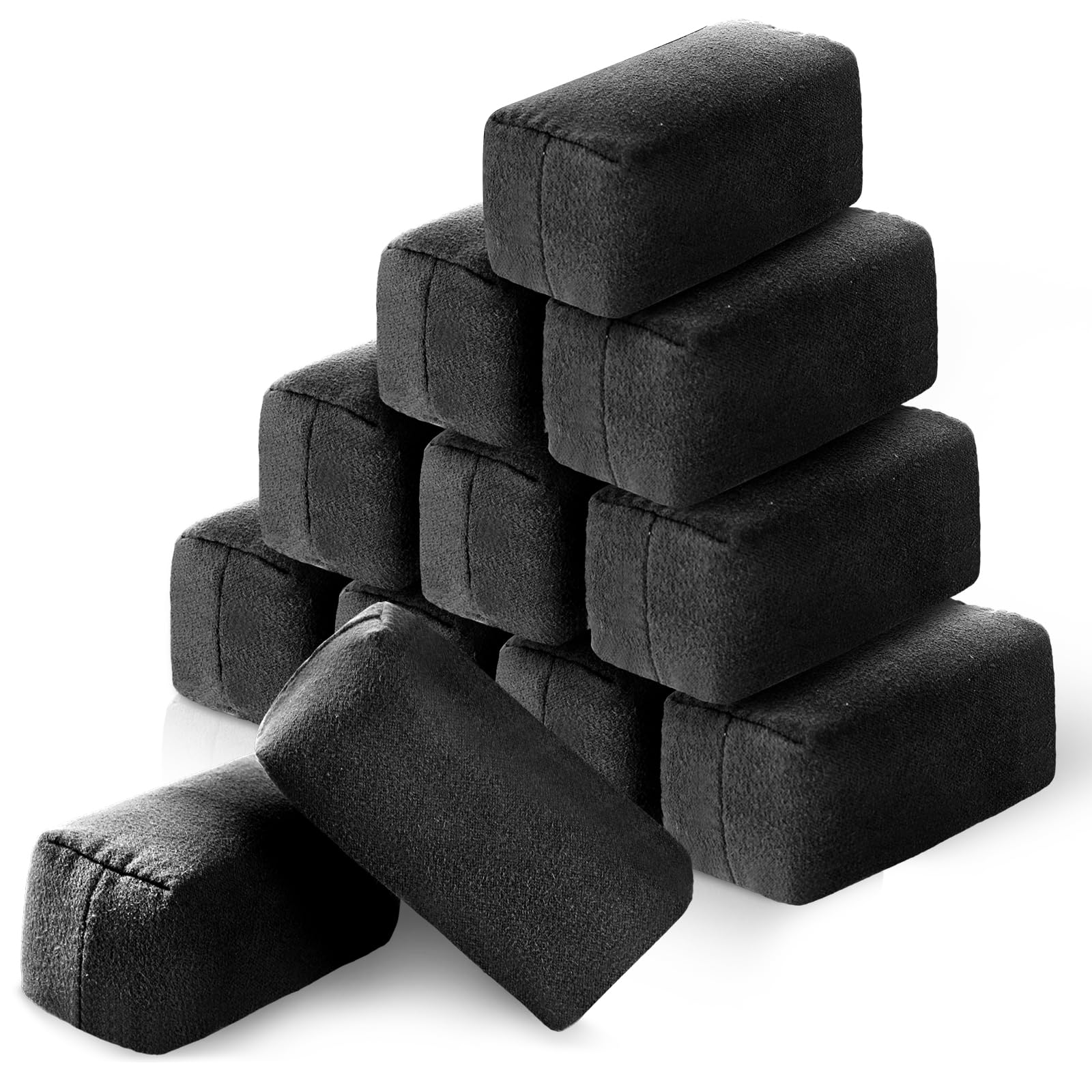 12 Pack Microfiber Applicator Pads Suede Car Detailing Sponge Ceramic Coating Applicator Pads Coating Sponge for Cars Graphene Metal Plastic Trim Ceramic Spray Applying Wax (12 Count)