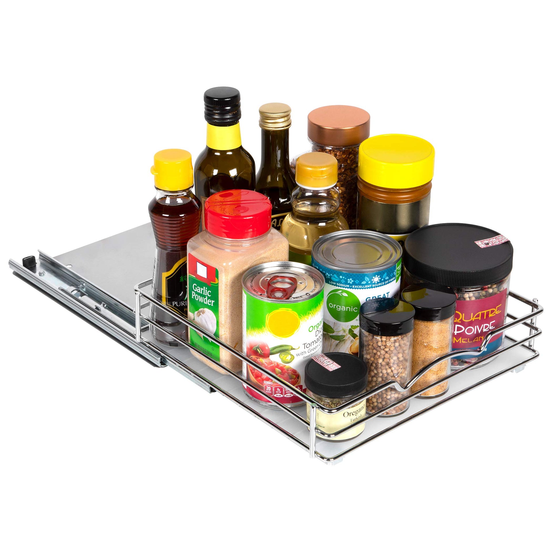 Pull Out Cabinet Spice Rack Organizer