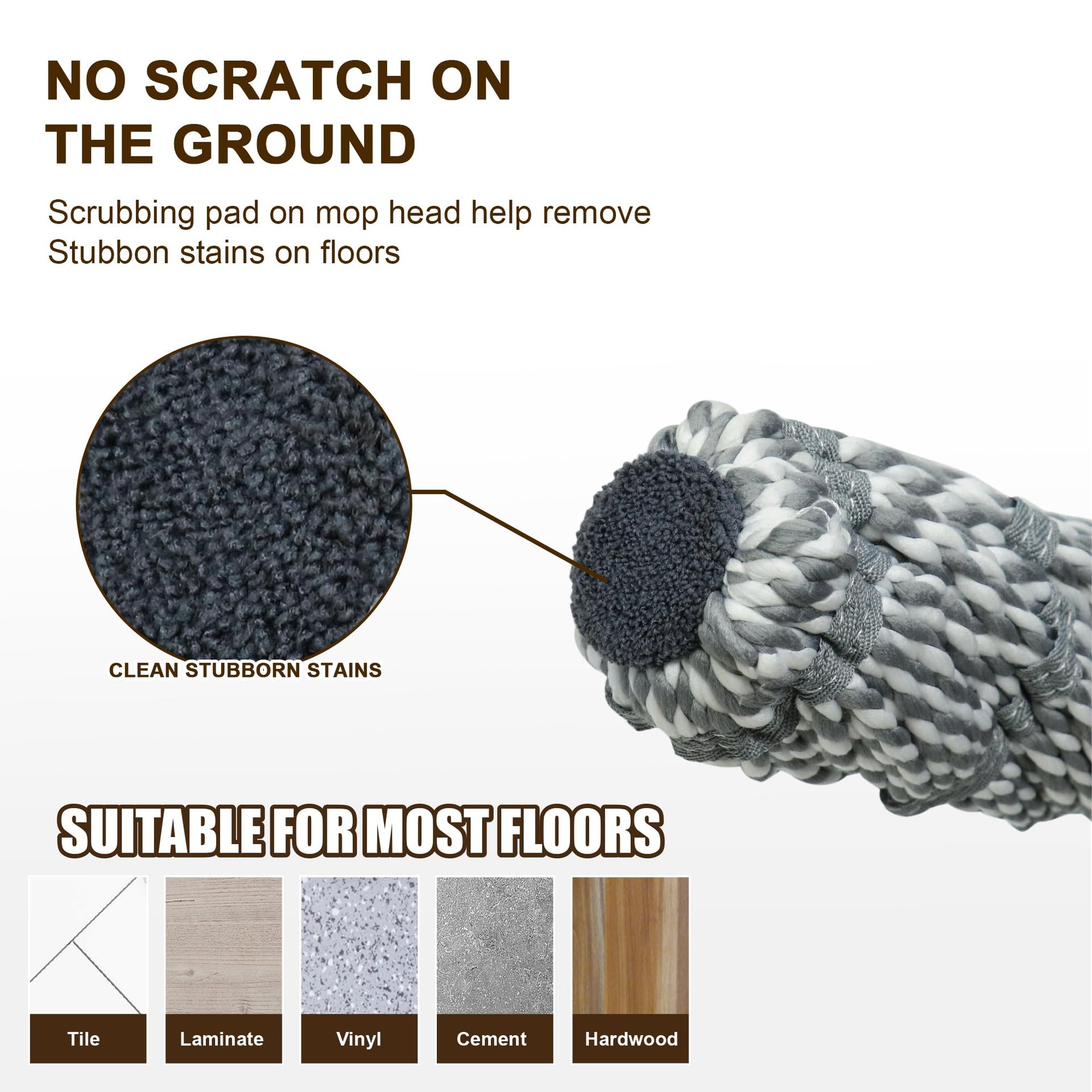 Self Wringing Mop Easy Squeeze Twist Mop