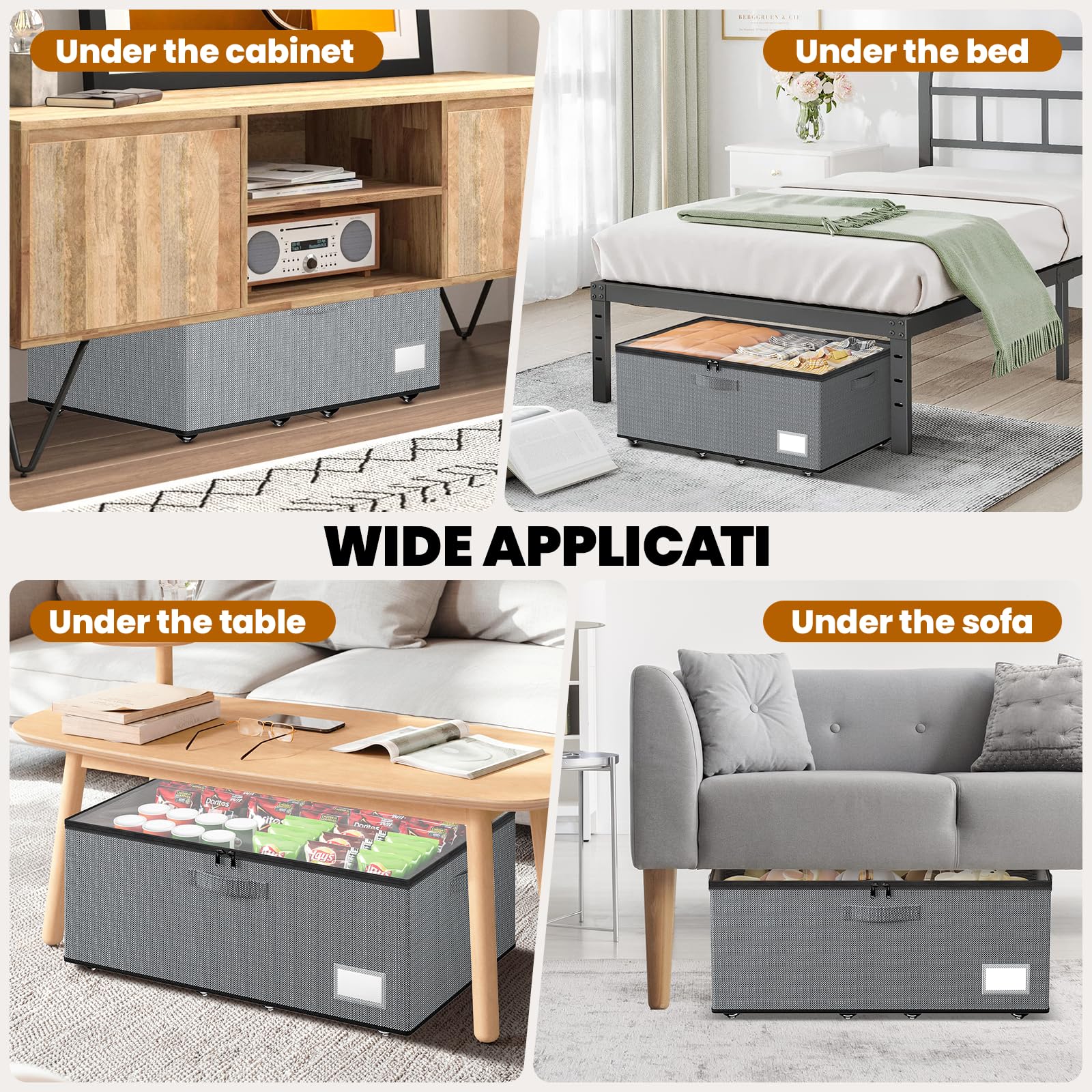 Under Bed Storage With Wheels
