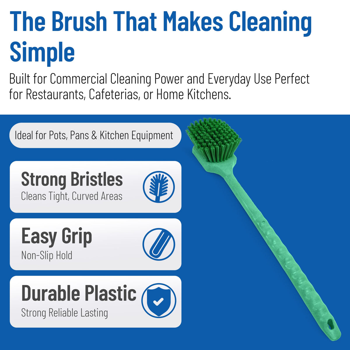 20" Floater Scrub Brush with Long Handle